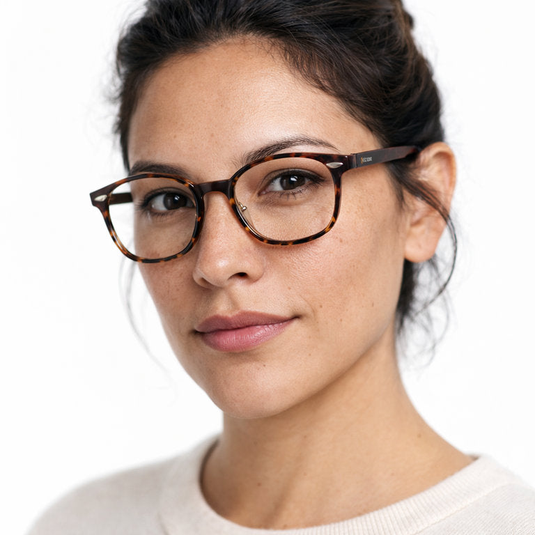 Puerto Varas marco óptico acetato Carey mujer filtro luz azul - Buhu Eyewear
