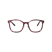 Puerto Varas marco óptico acetato Púrpura filtro luz azul - Buhu Eyewear - en uso diario