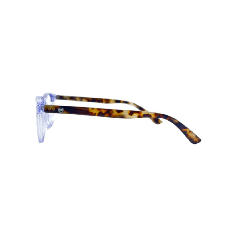 Quetzal lentes de lectura filtro luz azul Azul - Buhu Eyewear - detalle montura