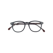 Quintay marco óptico acetato redondo Gris filtro luz azul - Buhu Eyewear - vista lateral