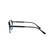 Quinteros marco óptico acetato aviador Azul filtro luz azul - Buhu Eyewear - vista lateral