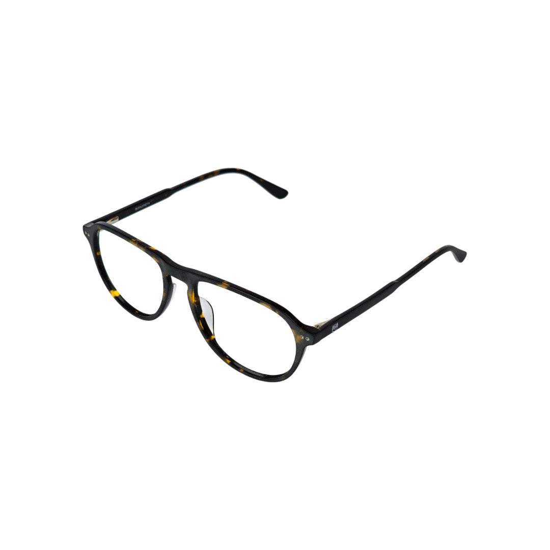 Quinteros marco óptico acetato aviador Carey filtro luz azul - Buhu Eyewear - vista lateral