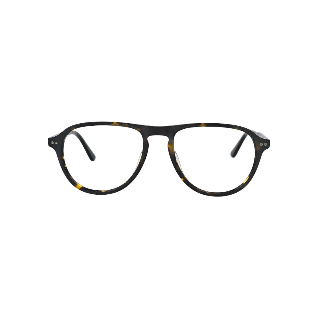Quinteros marco óptico acetato aviador Carey filtro luz azul - Buhu Eyewear - vista frontal