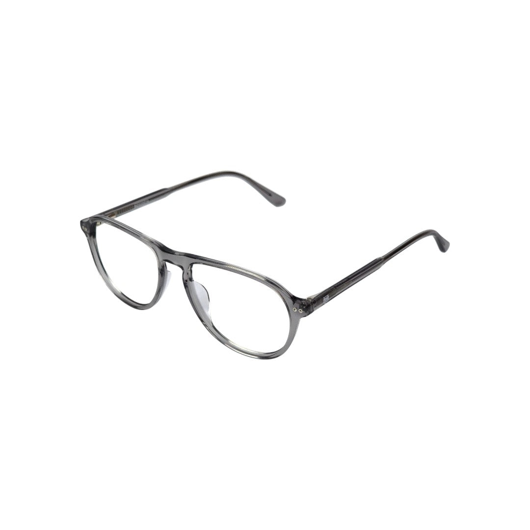 Quinteros marco óptico acetato aviador Transparente filtro luz azul - Buhu Eyewear - vista lateral