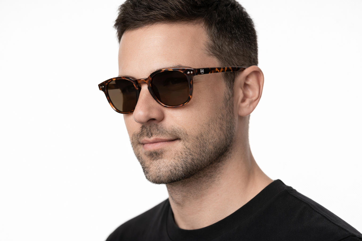 Samba lentes de sol UV400 polarizados Carey cristal Café - Buhu Eyewear - detalle lente