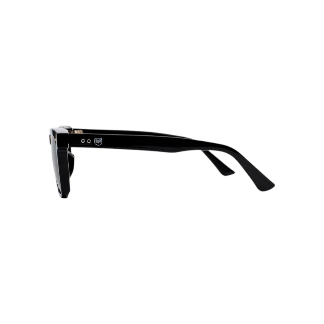 Toti lentes de sol UV400 polarizados Negro cristal Gris - Buhu Eyewear - vista lateral
