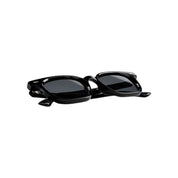 Toti lentes de sol UV400 polarizados Negro cristal Gris - Buhu Eyewear - detalle montura