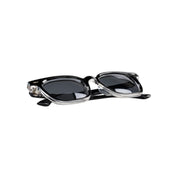 Toti lentes de sol UV400 polarizados Negro Transparente cristal Gris - Buhu Eyewear - detalle montura