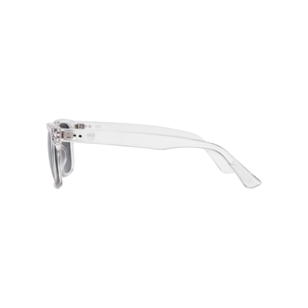 Toti lentes de sol UV400 polarizados Transparente cristal Gris - Buhu Eyewear - vista lateral