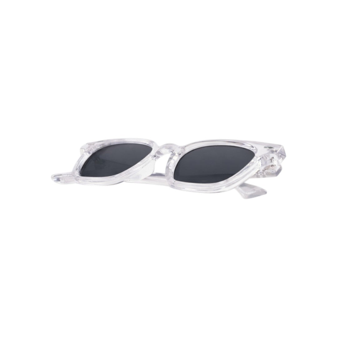 Toti lentes de sol UV400 polarizados Transparente cristal Gris - Buhu Eyewear - vista frontal