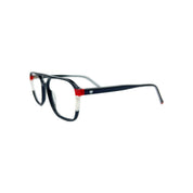 Stark marco óptico acetato Negro filtro luz azul - Buhu Eyewear - detalle montura