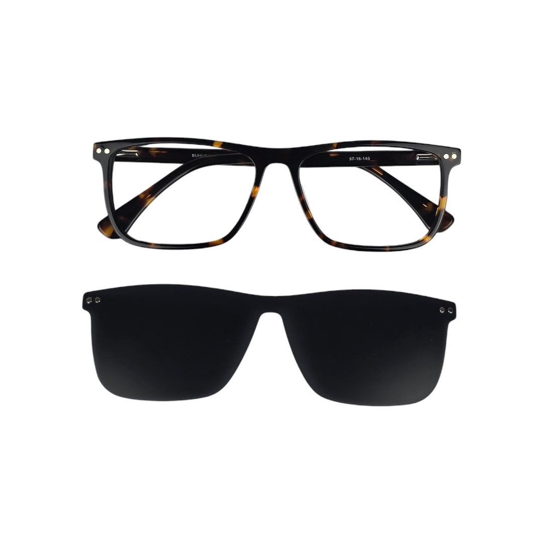 Tongoy Clip marco óptico acetato Carey clip-on sol - Buhu Eyewear
