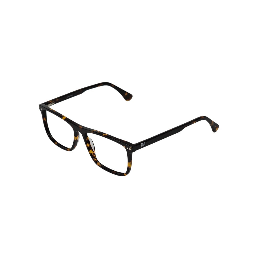 Tongoy Clip marco óptico acetato Carey clip-on sol - Buhu Eyewear - detalle montura