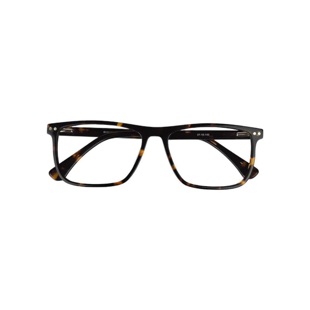 Tongoy Clip marco óptico acetato Carey clip-on sol - Buhu Eyewear - vista frontal