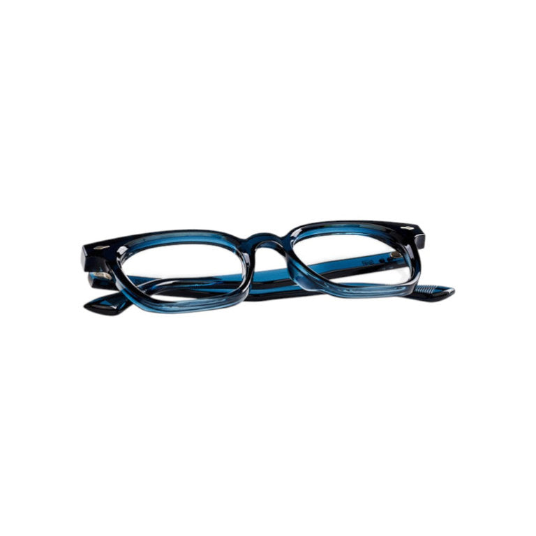 Toti lentes de lectura filtro luz azul Azul - Buhu Eyewear - en uso diario