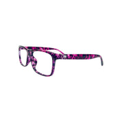 Tucan lentes de lectura filtro luz azul Púrpura - Buhu Eyewear - detalle montura