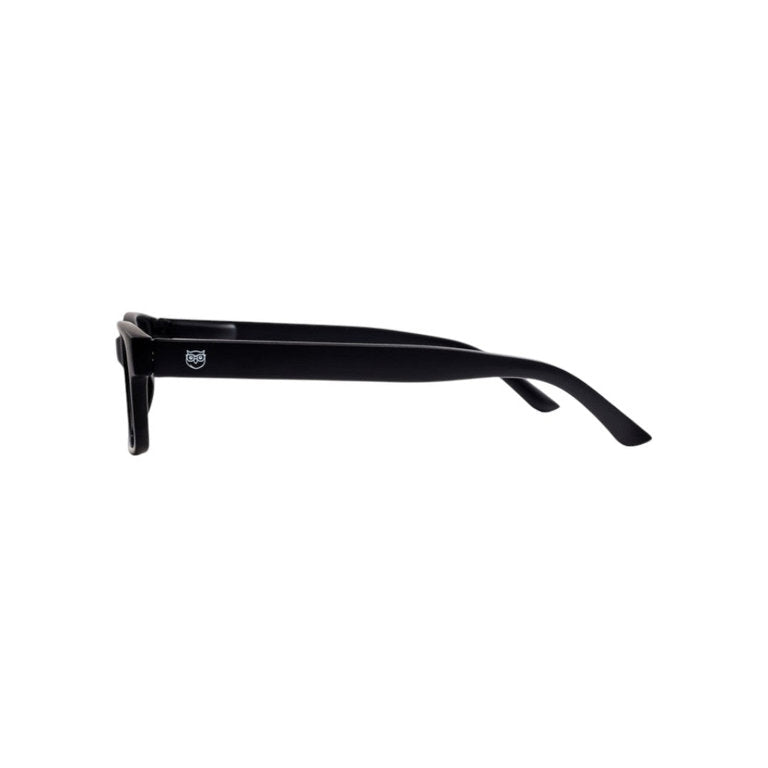 Ulm lentes de lectura filtro luz azul Negro - Buhu Eyewear - detalle montura