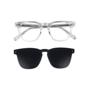 Valdivia Clip marco óptico acetato Transparente clip-on sol - Buhu Eyewear