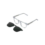 Valdivia Clip marco óptico acetato Transparente clip-on sol - Buhu Eyewear - vista lateral
