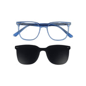 Vicuña Clip marco óptico acetato Azul clip-on sol - Buhu Eyewear
