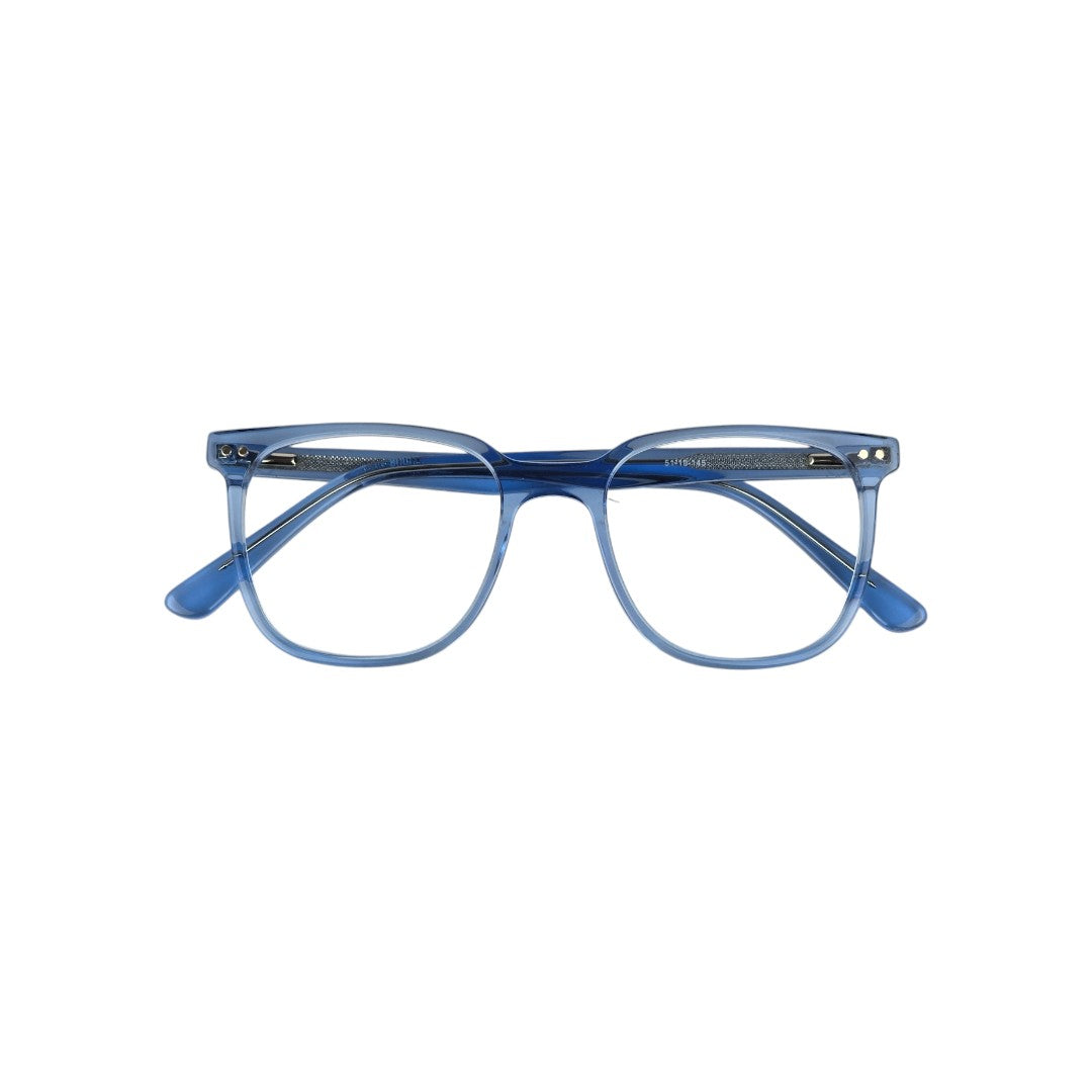 Vicuña Clip marco óptico acetato Azul clip-on sol - Buhu Eyewear - vista lateral