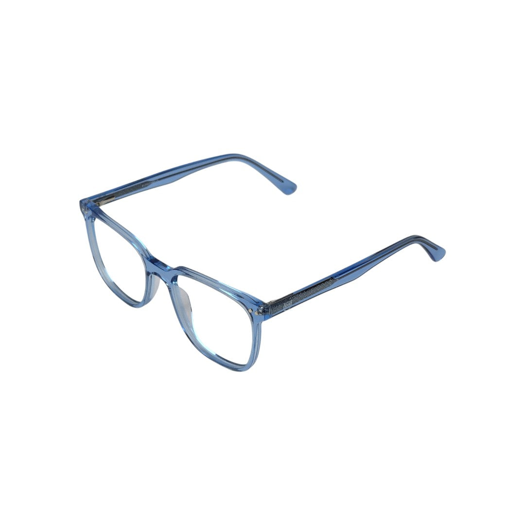 Vicuña Clip marco óptico acetato Azul clip-on sol - Buhu Eyewear - vista frontal