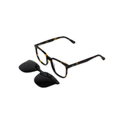 Vicuña Clip marco óptico acetato Carey clip-on sol - Buhu Eyewear - detalle montura