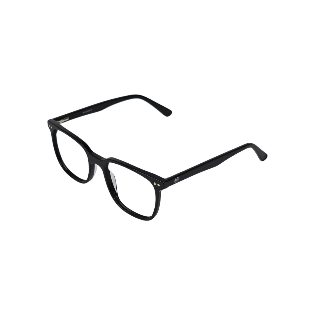 Vicuña Clip marco óptico acetato Negro clip-on sol - Buhu Eyewear - vista lateral