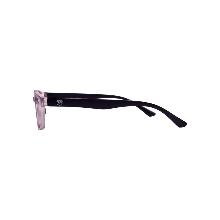 Villarrica lentes de lectura filtro luz azul Gris - Buhu Eyewear - detalle montura