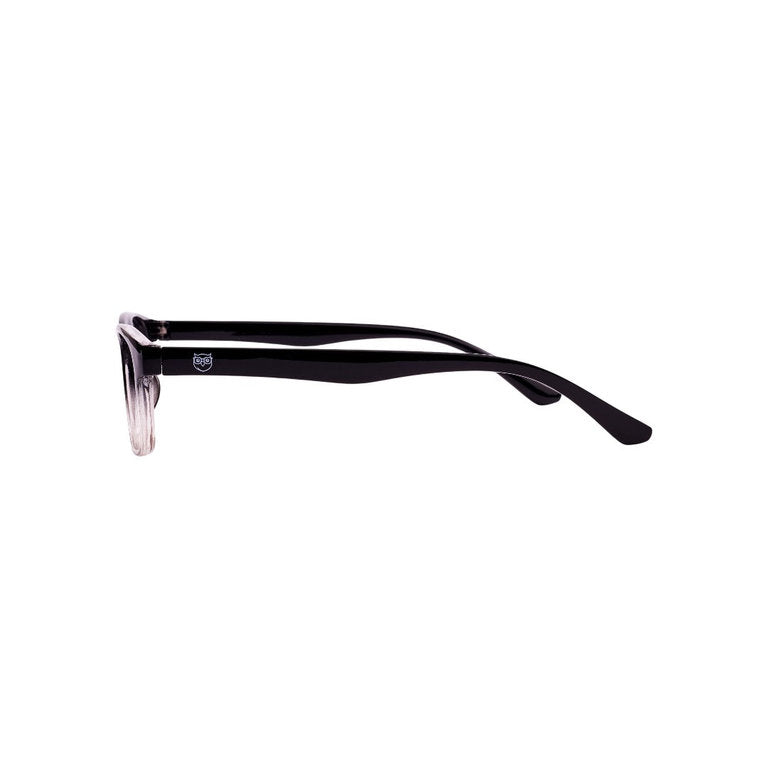 Villarrica lentes de lectura filtro luz azul Negro - Buhu Eyewear - detalle montura