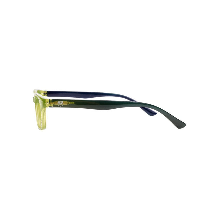 Villarrica lentes de lectura filtro luz azul Verde - Buhu Eyewear - detalle montura